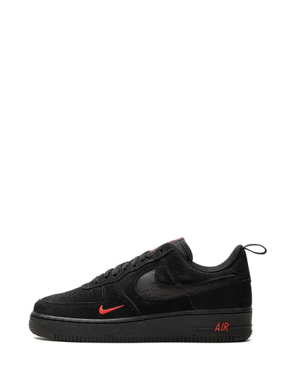 Nike Air Force 1 Low Multi Swoosh Black/Crimson Sneakers