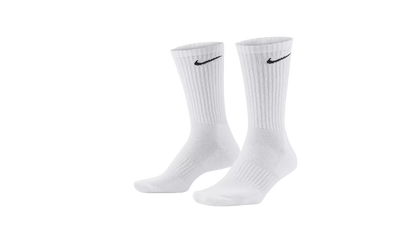 Everyday Cushioned Training Crew Socks "White - 3 Pack" SX7664 100